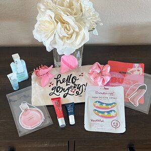 Hello Gorgeous Cosmetic Bag with 11 Beauty Accessories